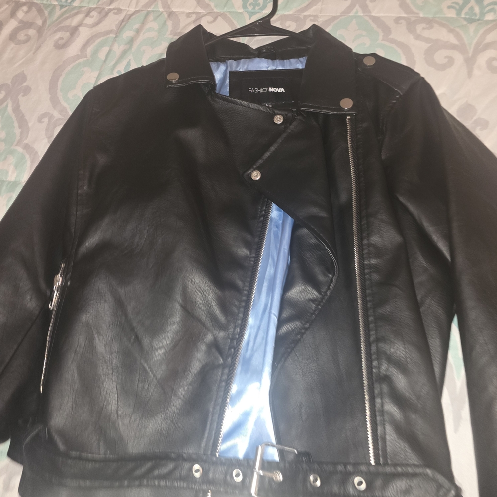 Fashion Nova Black Leather Jacket